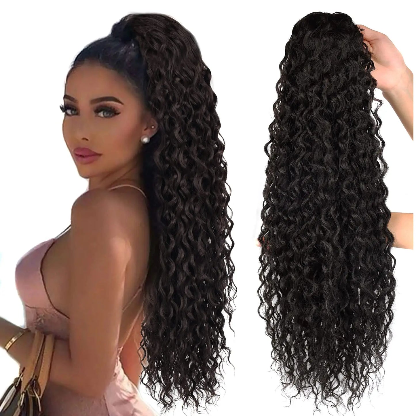 Clip in Curly Ponytail Extensions