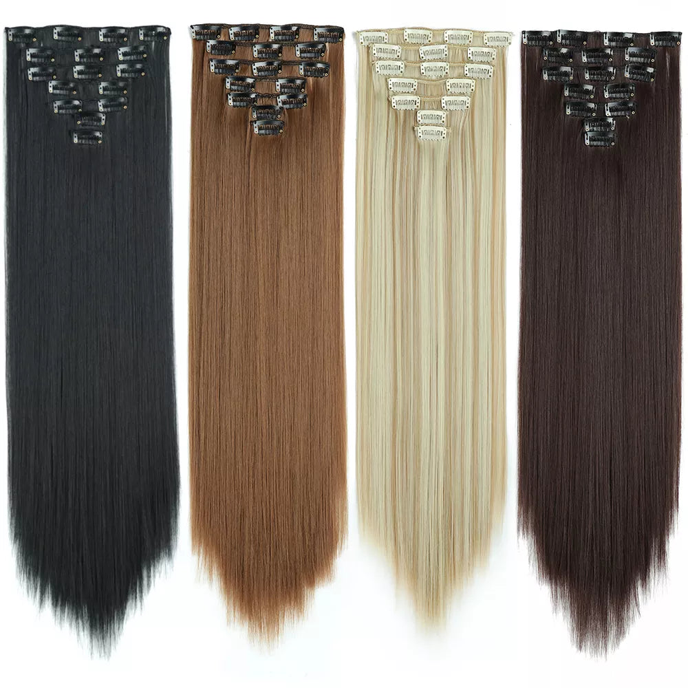 Synthetic Blonde Hair Extensions
