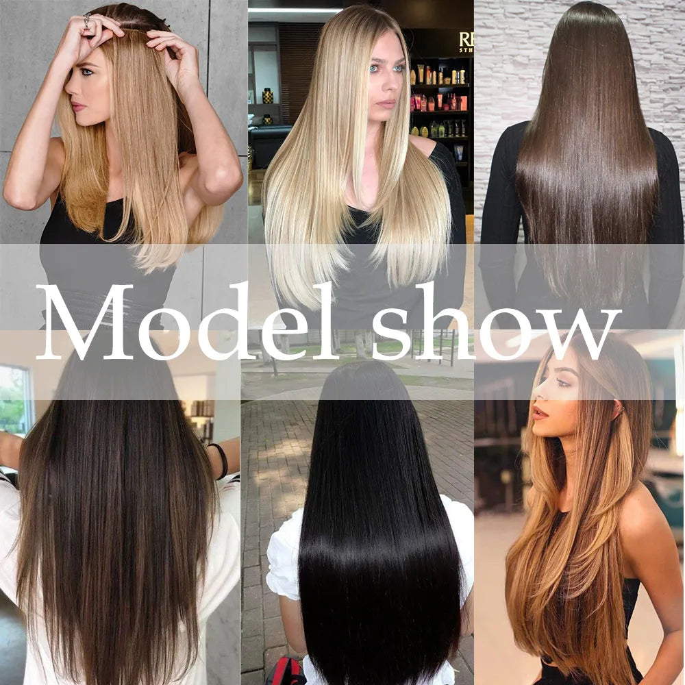Synthetic Blonde Hair Extensions