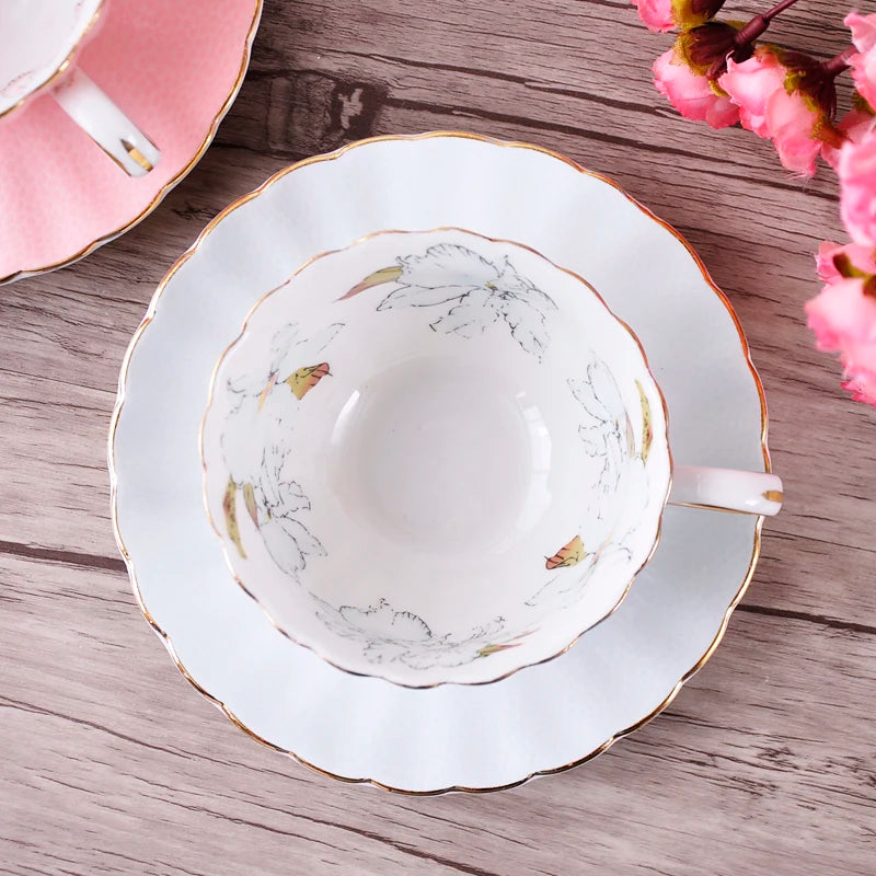 Pink Romantic Pumpkin Coffee Cup Set