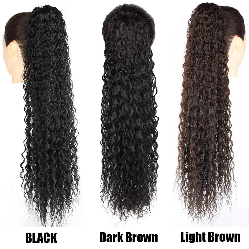 Clip in Curly Ponytail Extensions