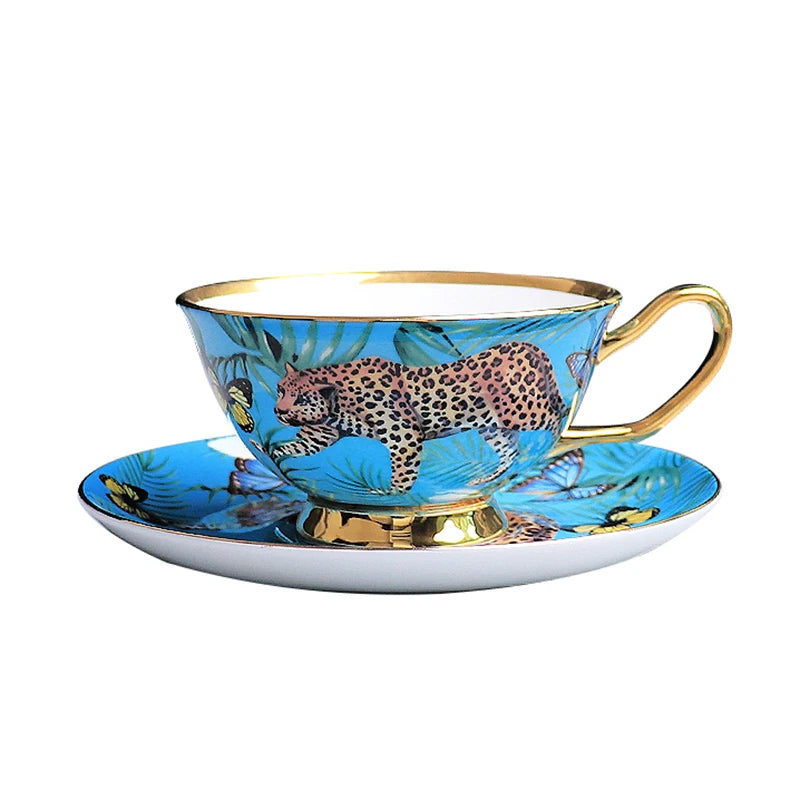 Europe Luxury Bone Coffee Mug Cup Set