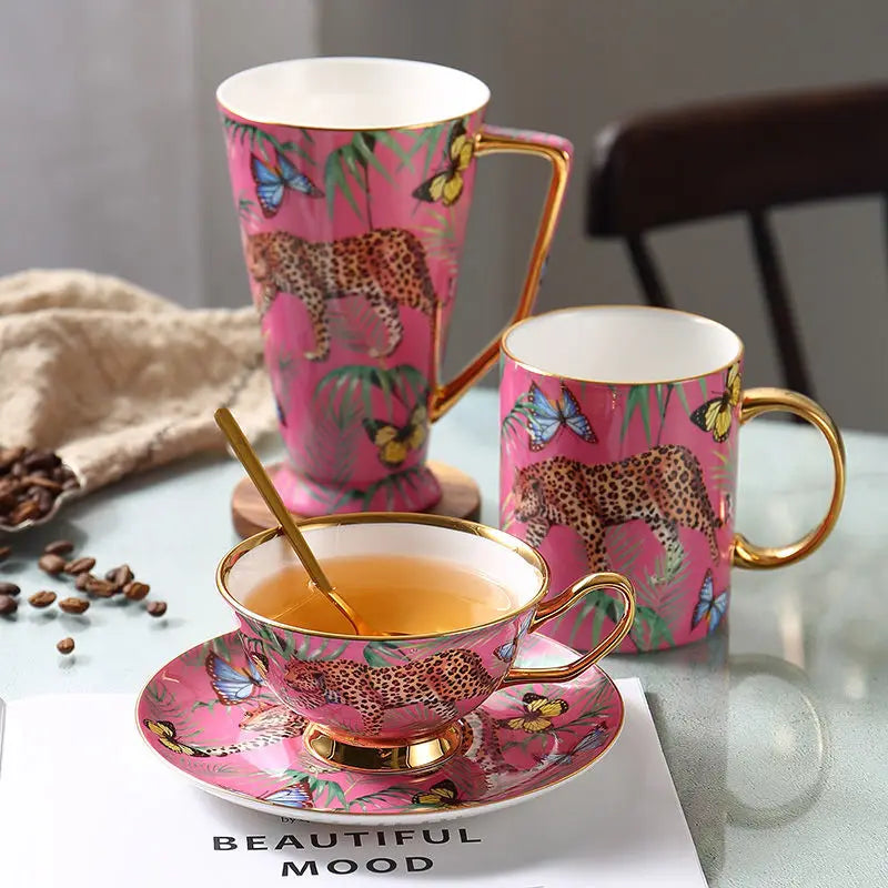 Jungle Animals Bone China Mugs Teacup