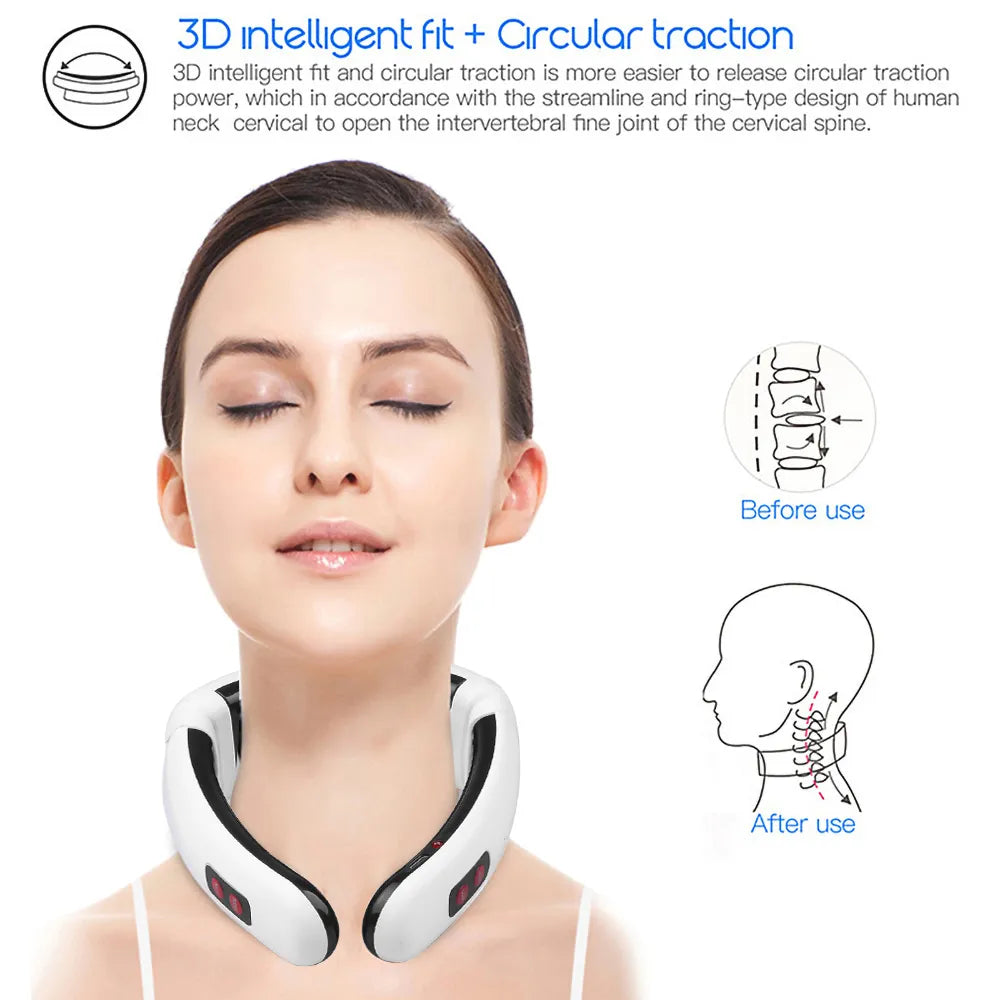 Electric Neck Massager & Pulse Back Relaxation Machine