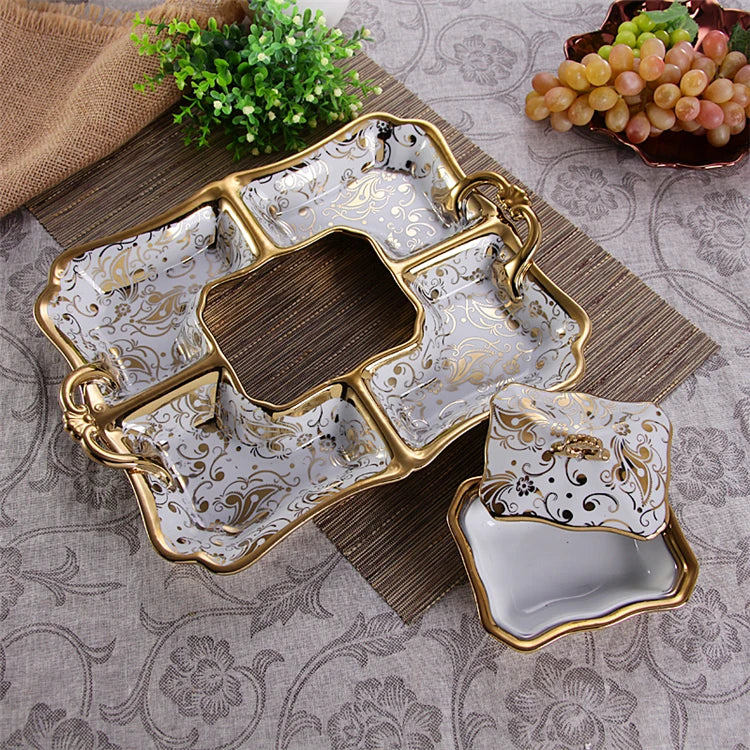 Porcelain Epergne Dinner Plate
