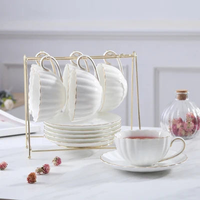 Pink Romantic Pumpkin Coffee Cup Set