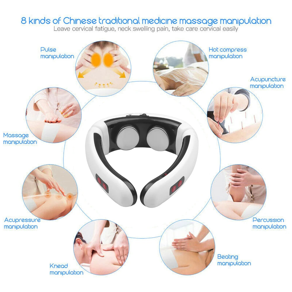 Electric Neck Massager & Pulse Back Relaxation Machine