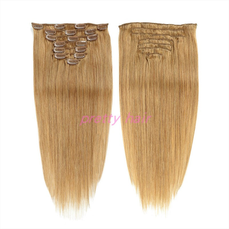 Straight Human Clip-In Hair Extension