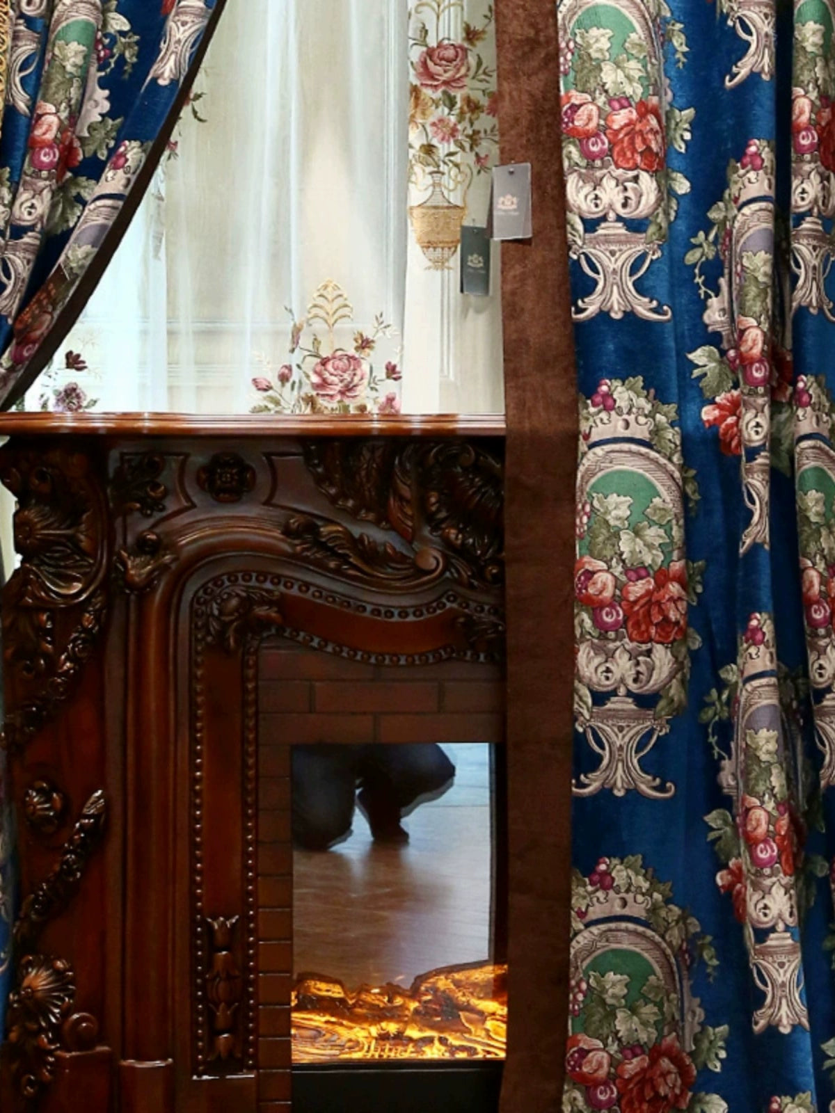 American Style Luxury Curtain Court Chenille