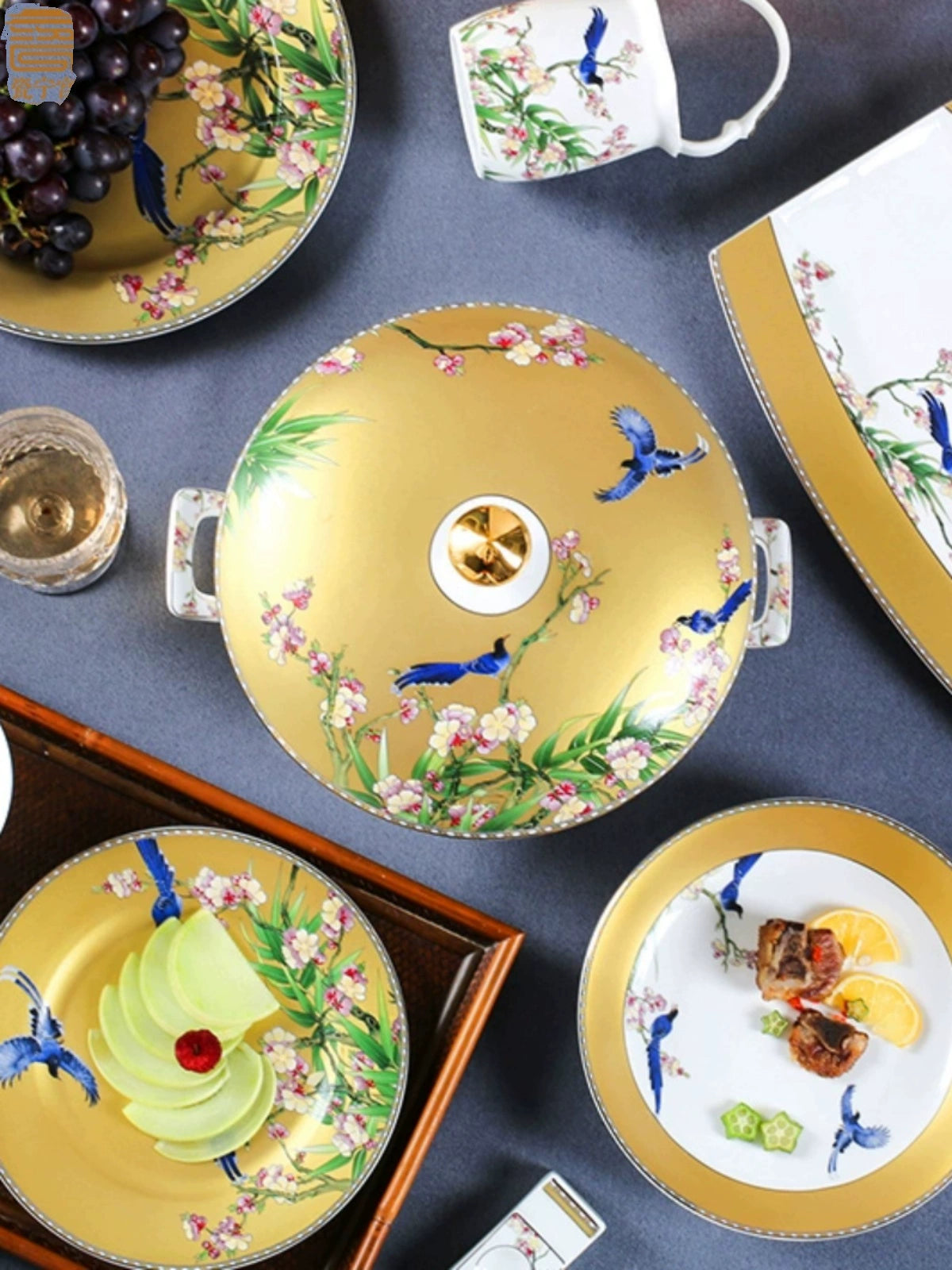 Porcelain Ninggong Bone China Tableware Suit