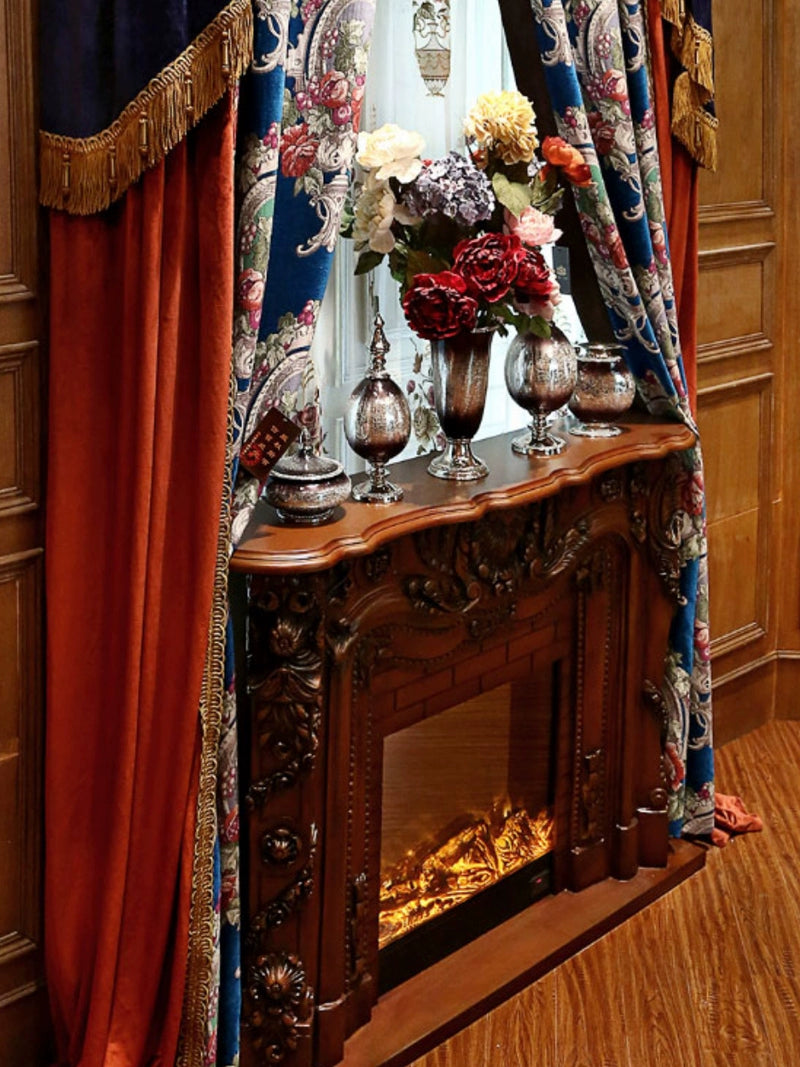 American Style Luxury Curtain Court Chenille