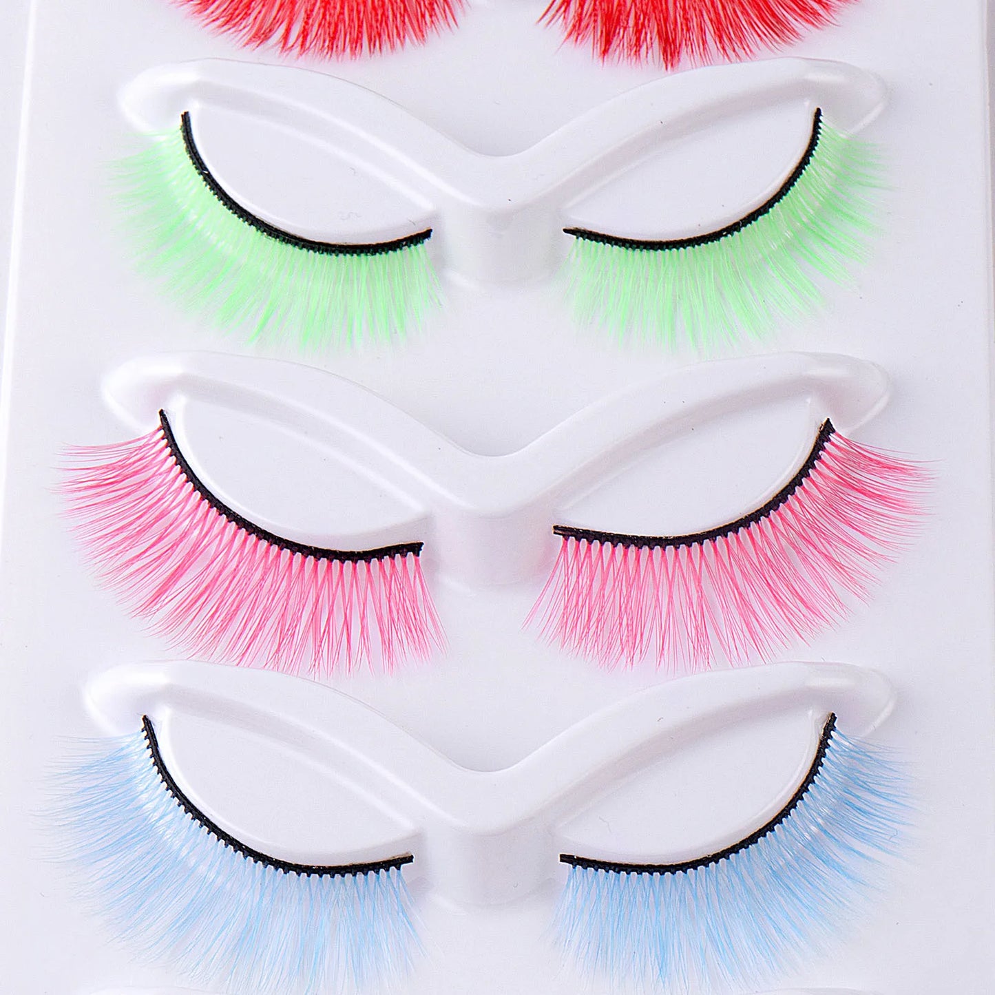 Mix Color Rainbow Eyelashes Set