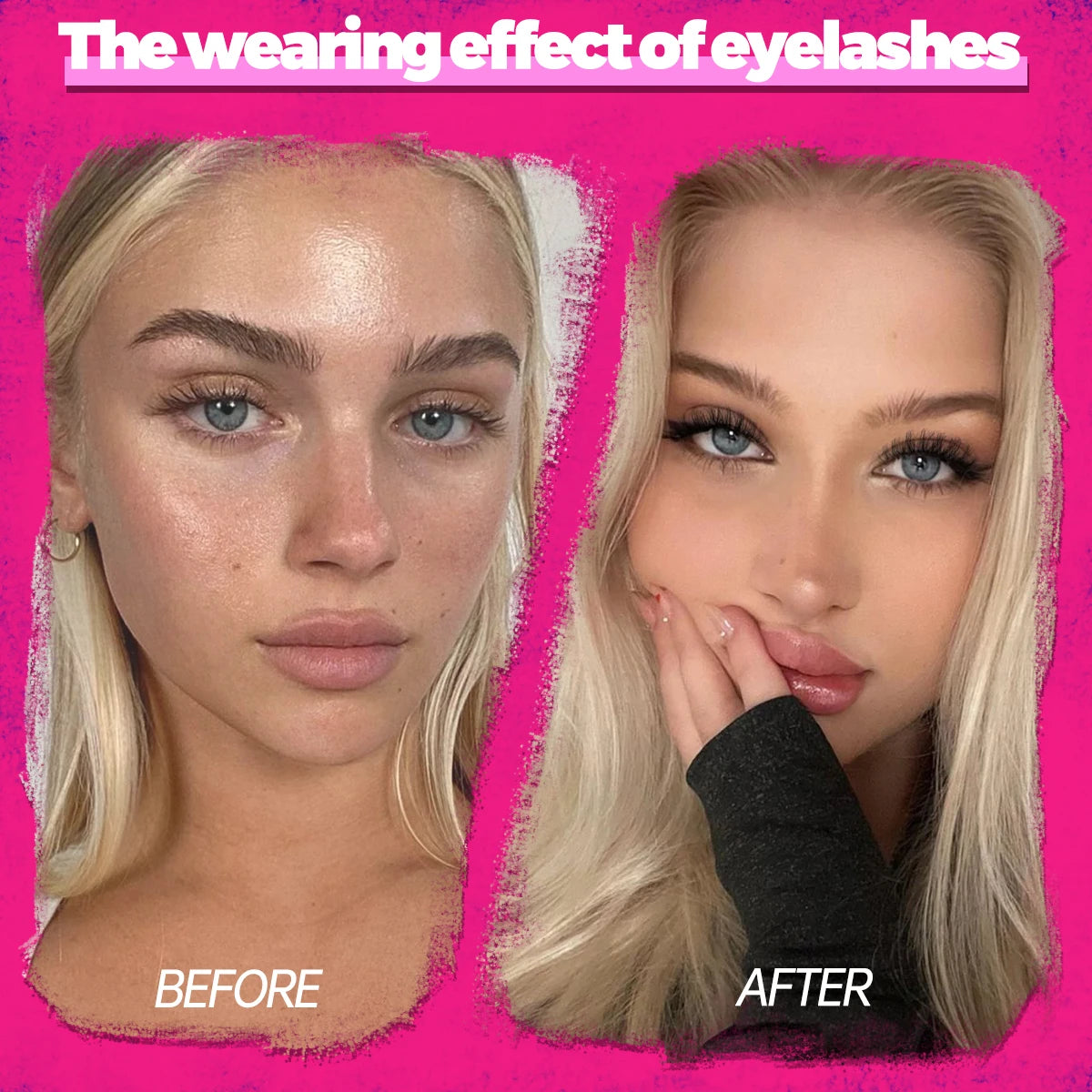 GROINNEYA Fluffy False Eyelashes