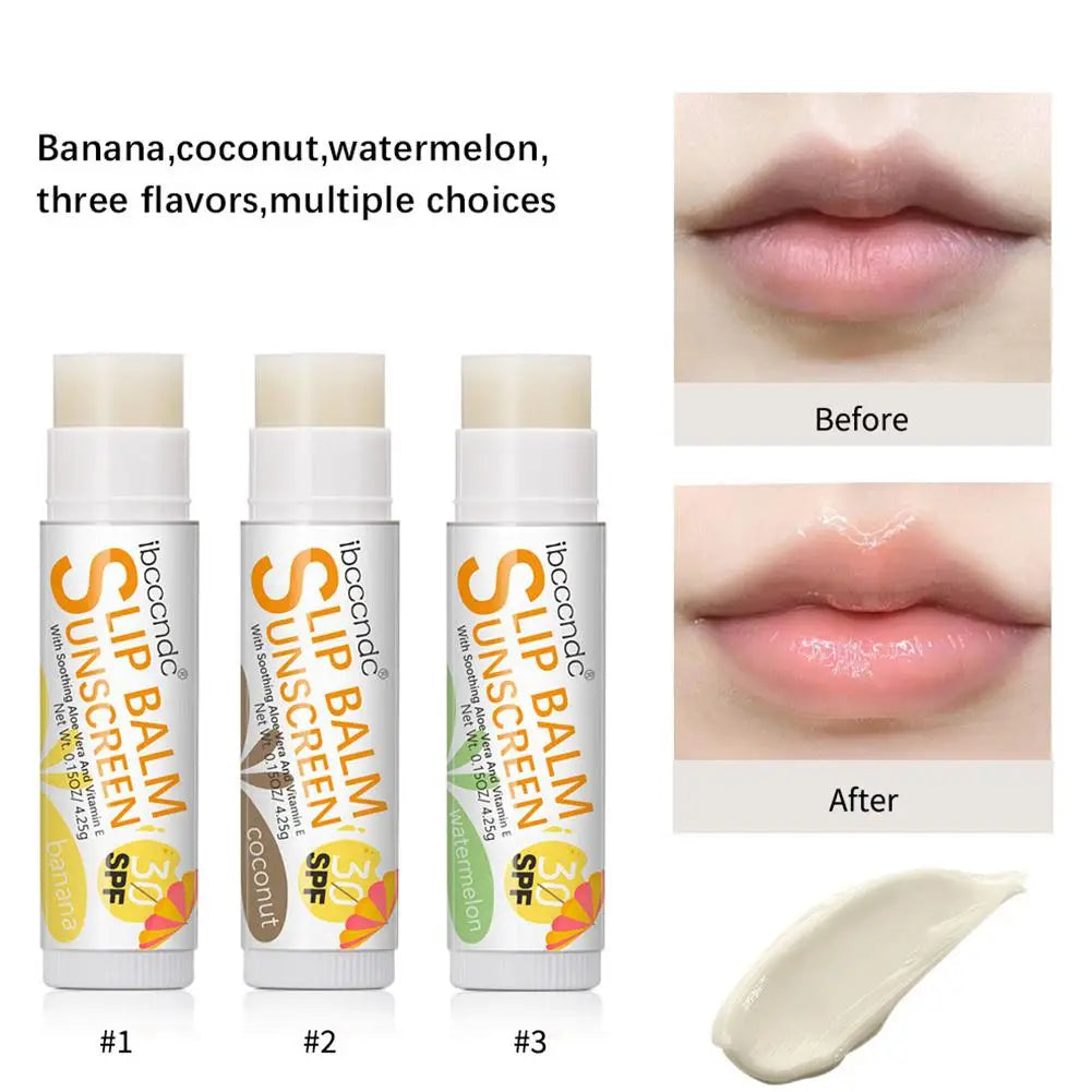 Tropical SPF 30 Lip Balm, Coconut, Watermelon or Banana