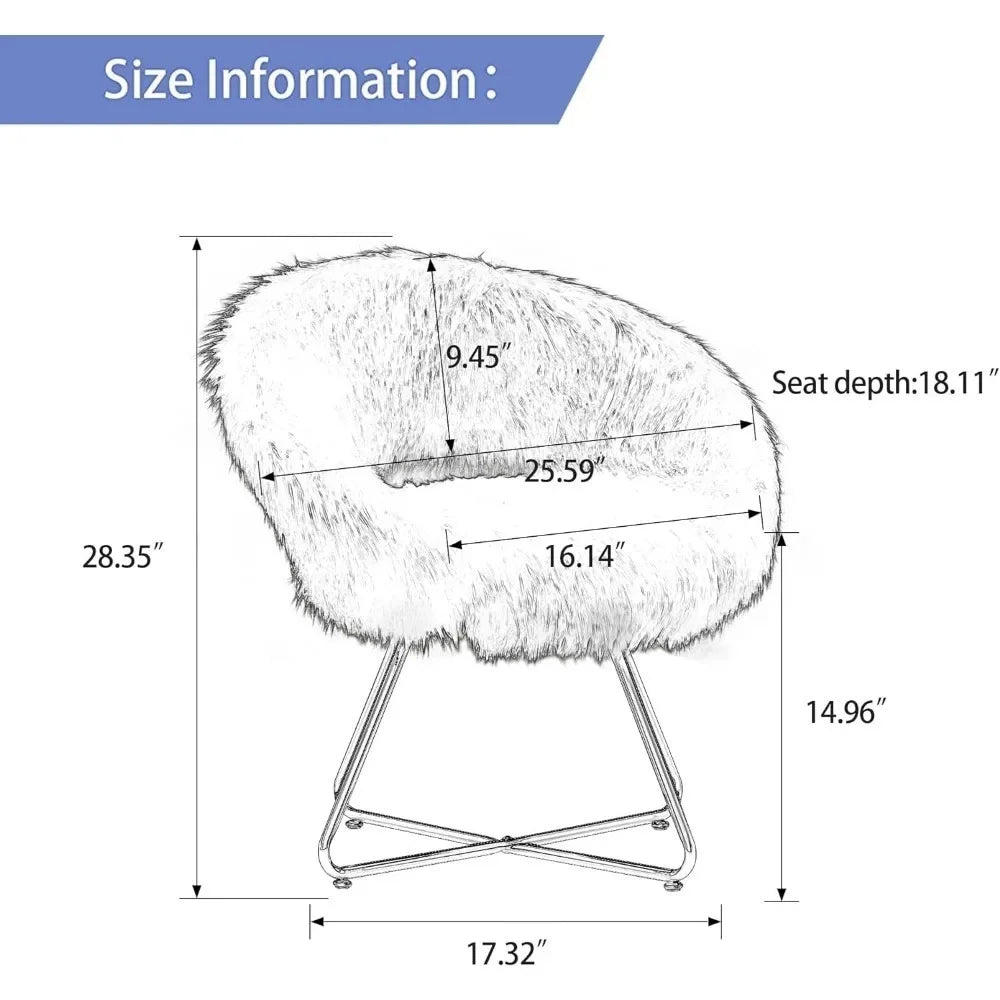 s Upholstered Comfortable Disc Chair