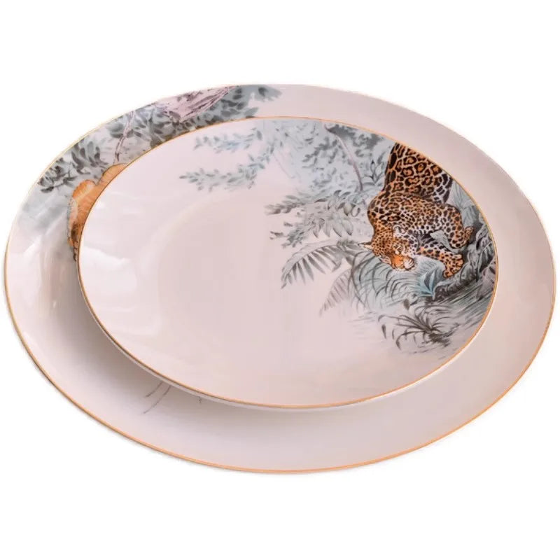 Decorative Forest Animals Porcelain Plates