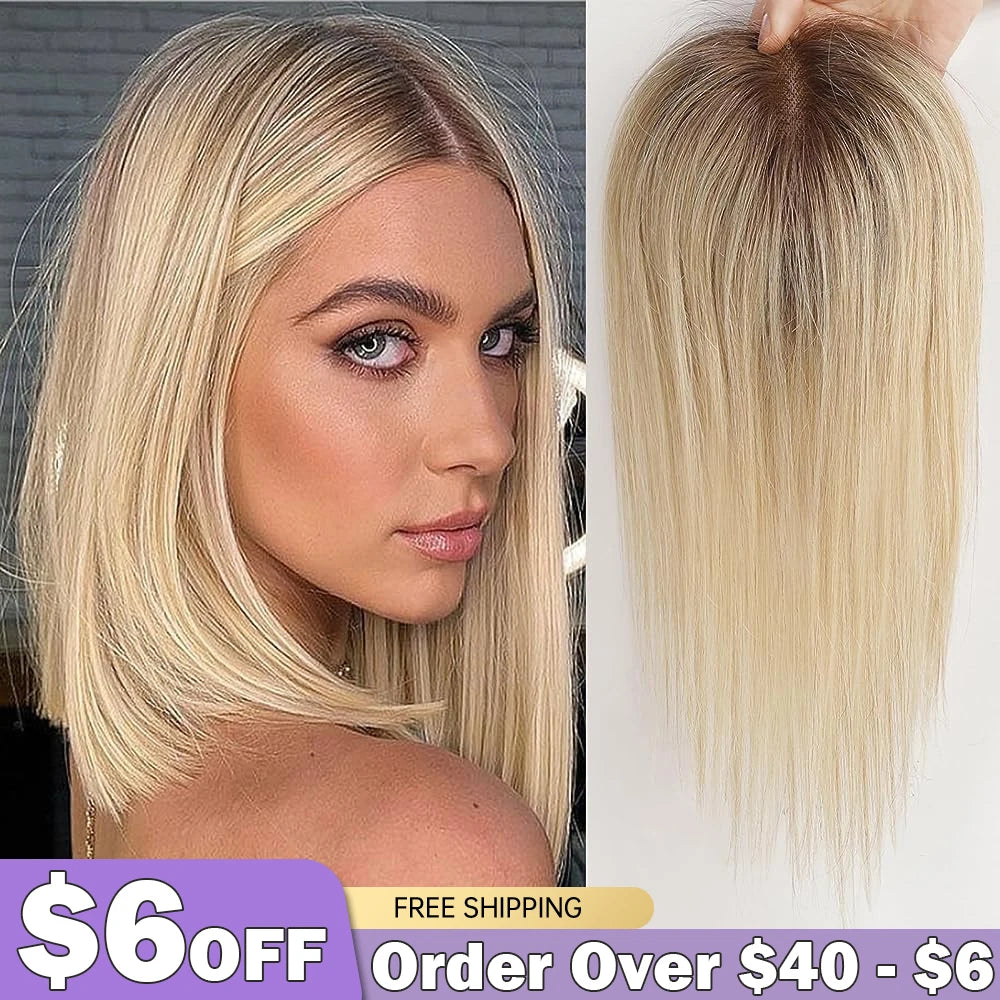 Remy Human Hair Wig Toppers