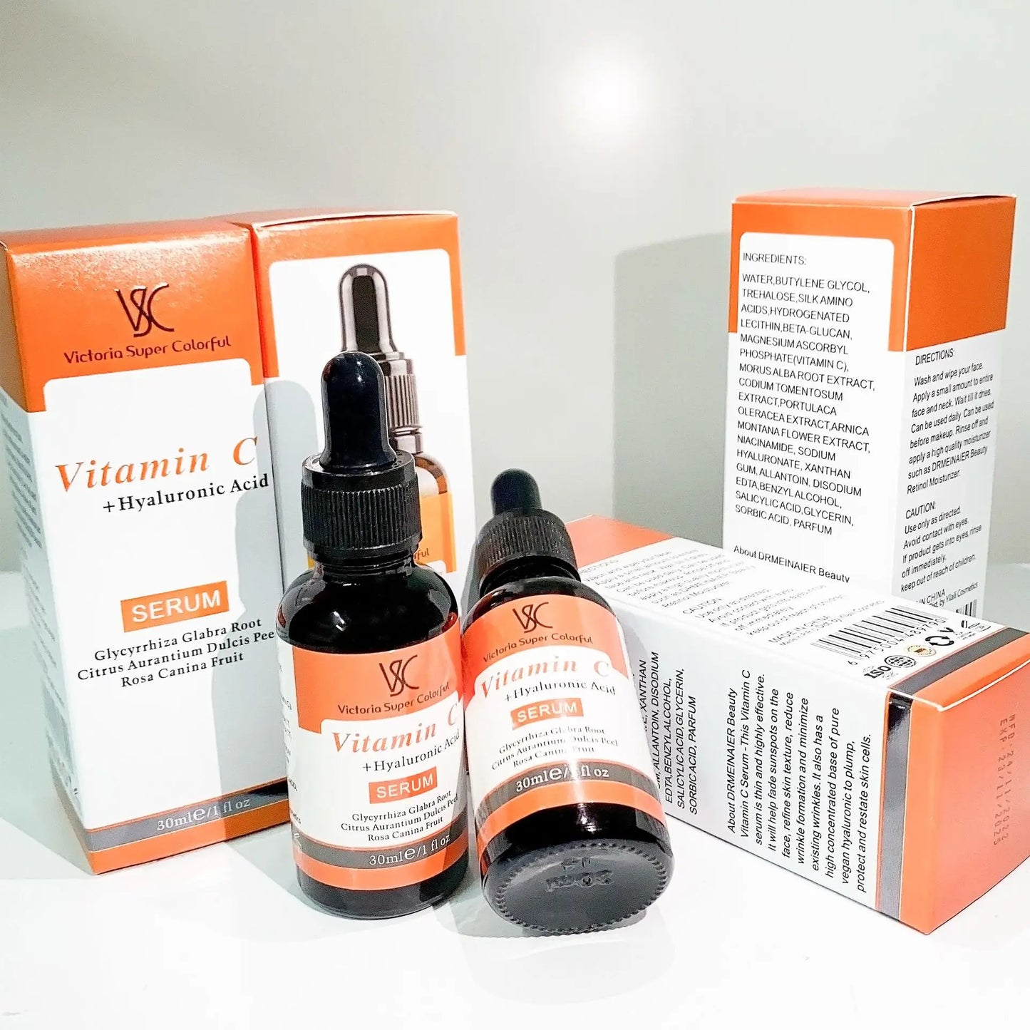 Vitamin C Serum and Brightening Glow Face Cream