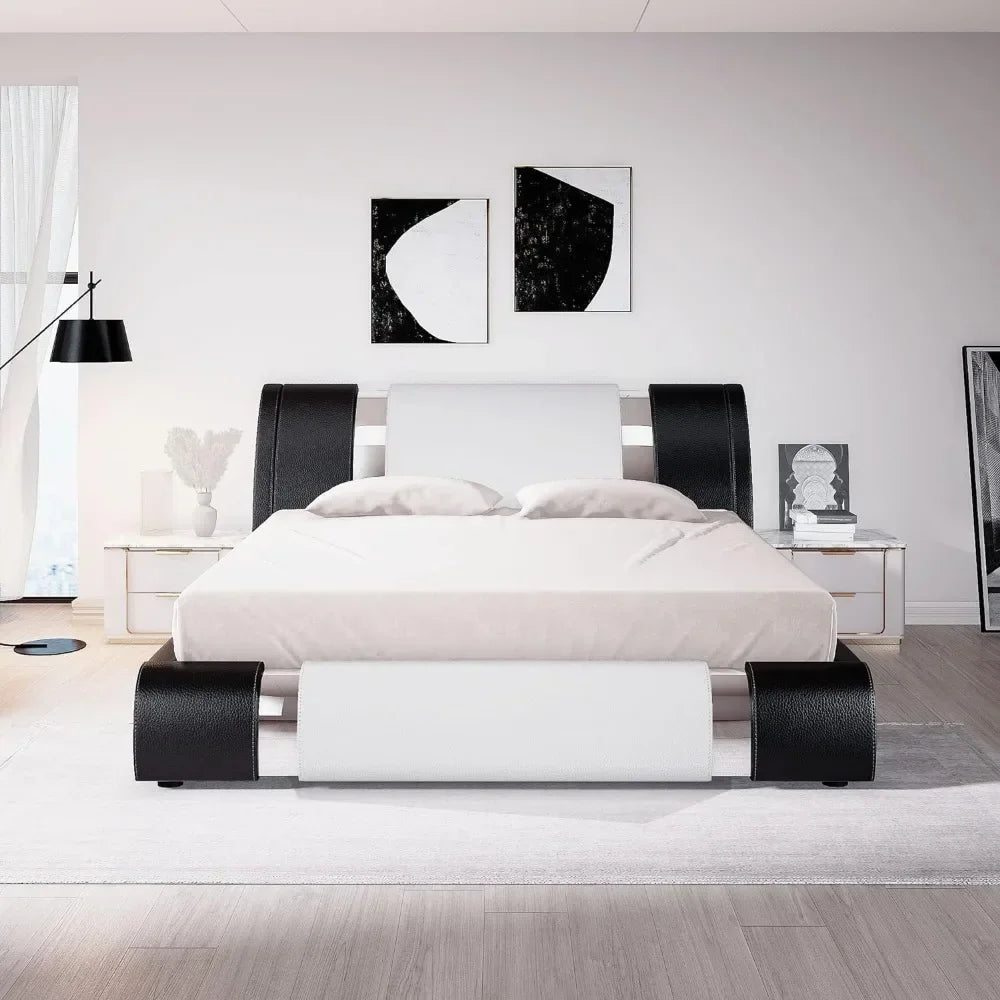 Bed Frame With Iron Plate Trim