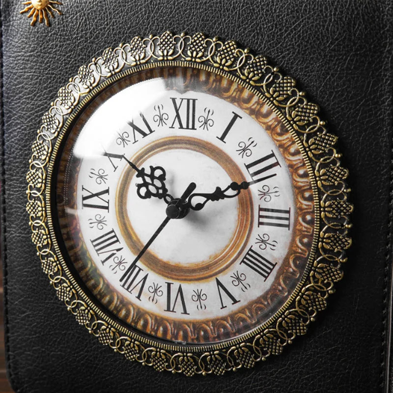 Portable Creative Clock Messenger bag
