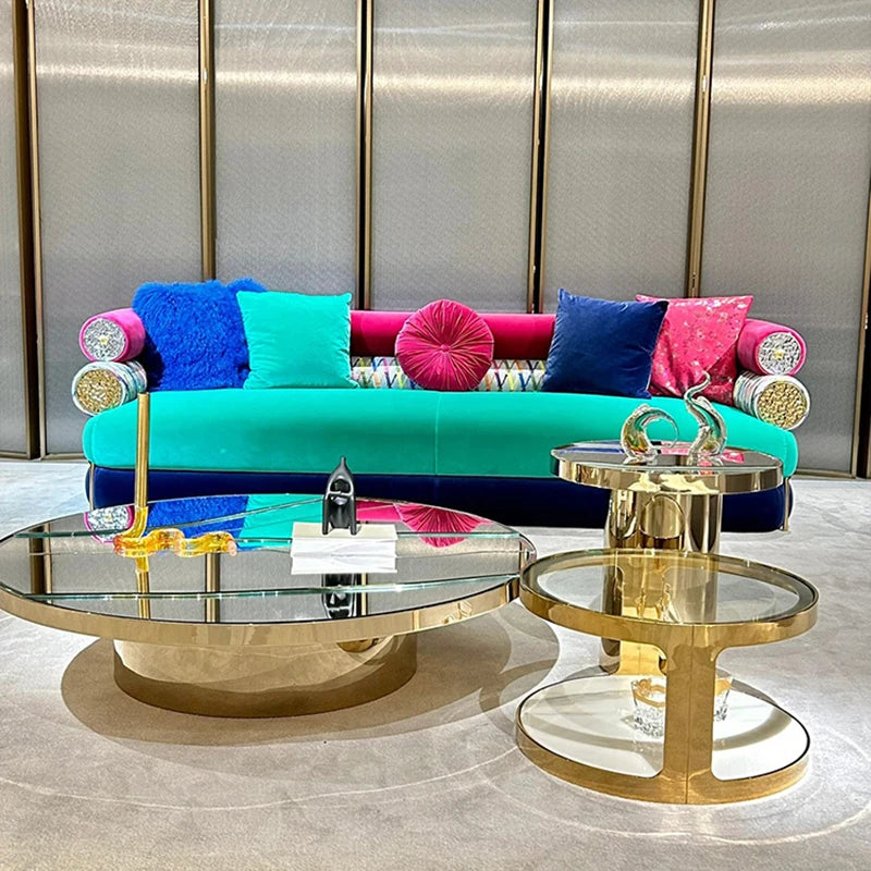 Soft Fancy Unique Sofa Modern Puffs Sofa