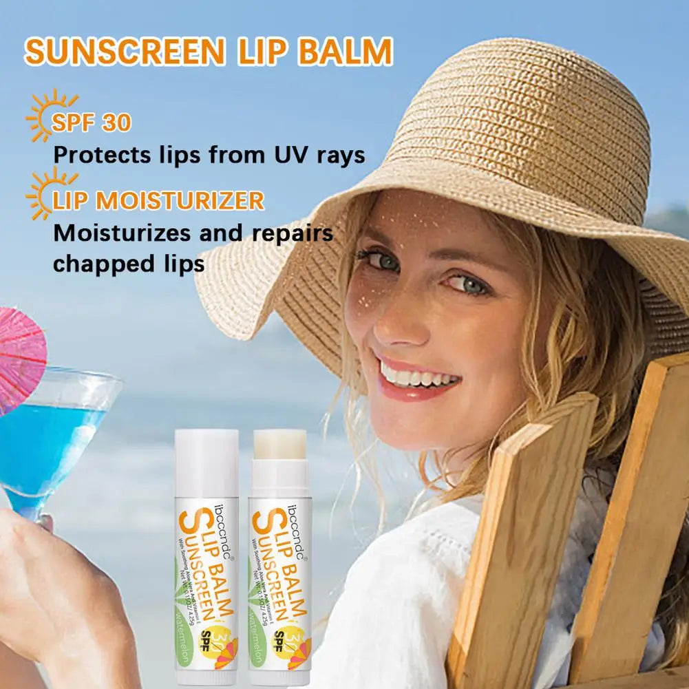 Tropical SPF 30 Lip Balm, Coconut, Watermelon or Banana