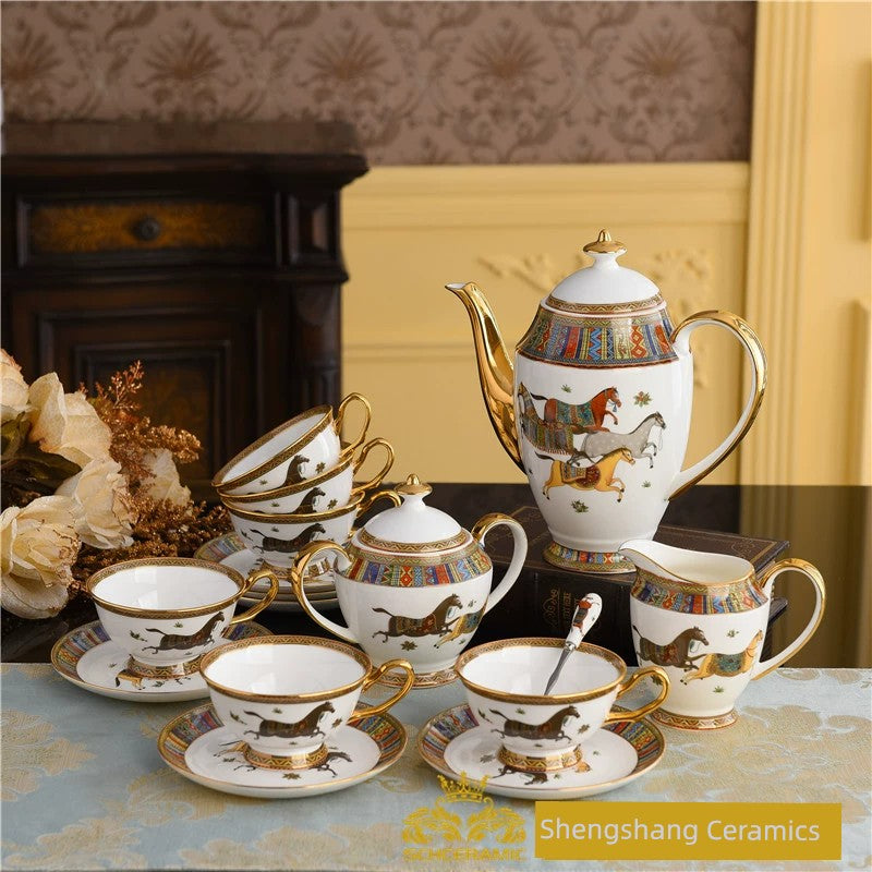 Western-Style Ceramic Bowl and Dish Bowl Set
