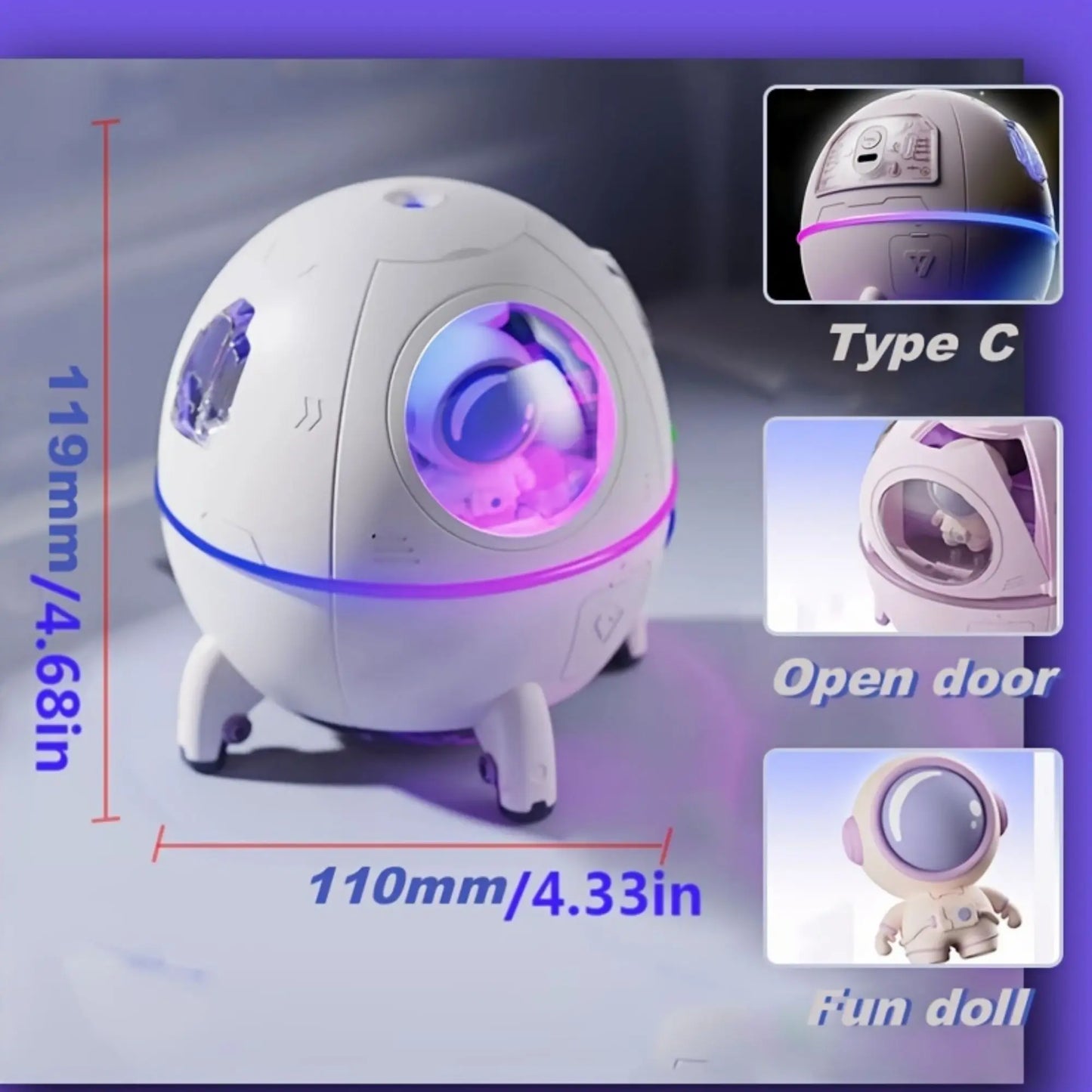 Rechargeable Space Capsule Air Humidifier