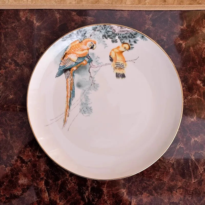 Decorative Forest Animals Porcelain Plates