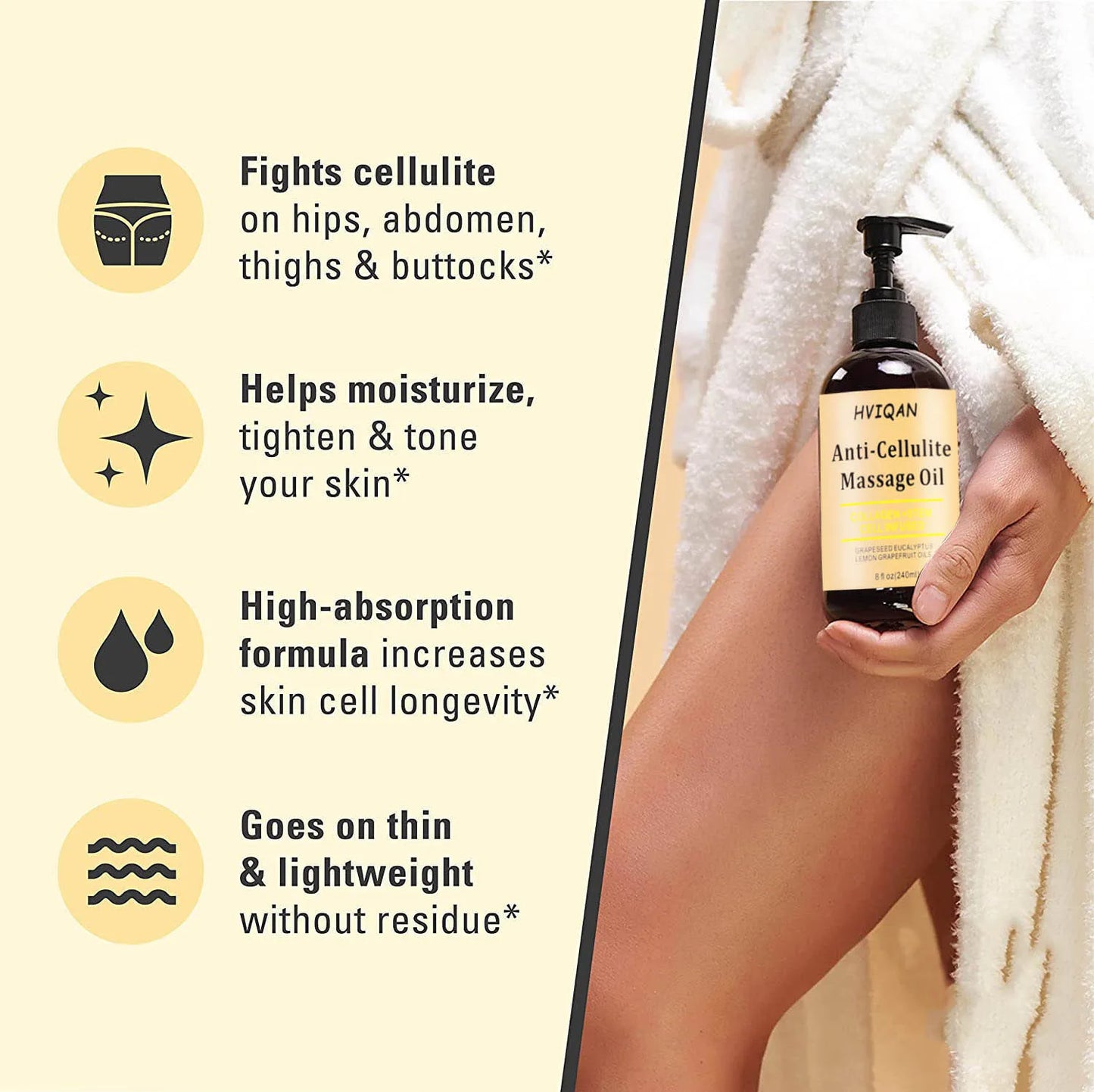 Anti Cellulite Massage Oil Infused with Collagen