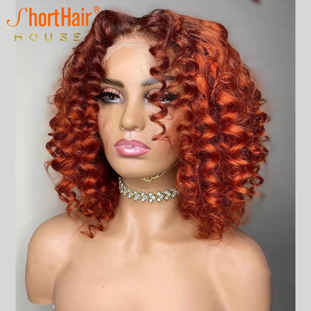 Orange Ginger Lace Front Wigs