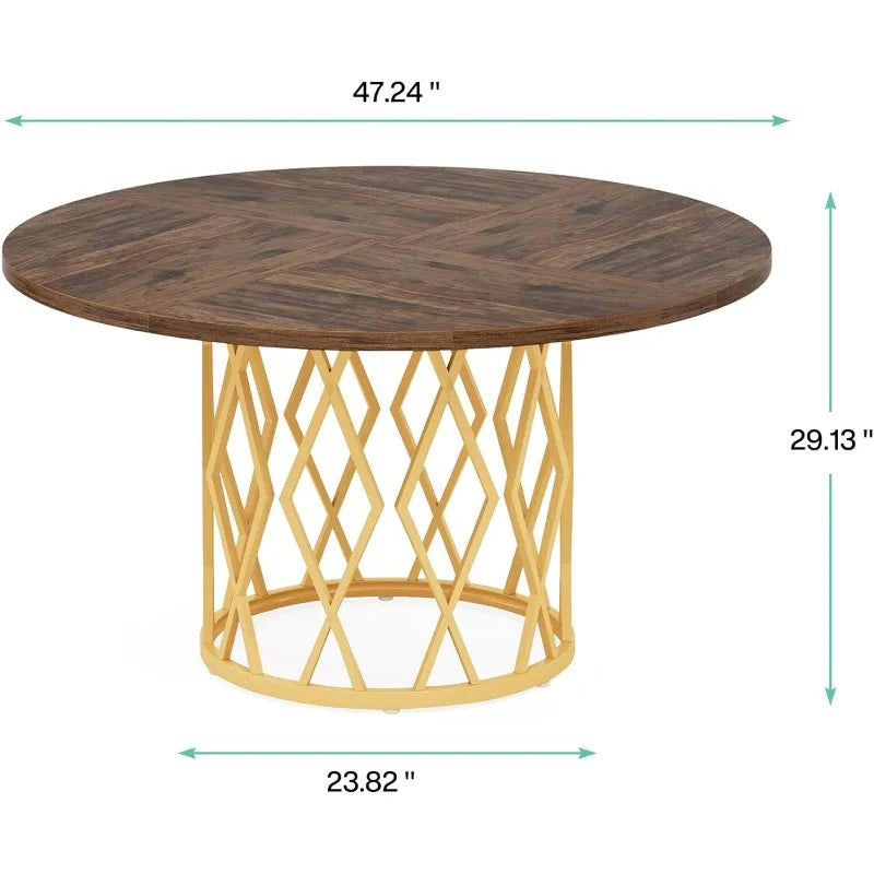 Tribesigns Round Dining Table