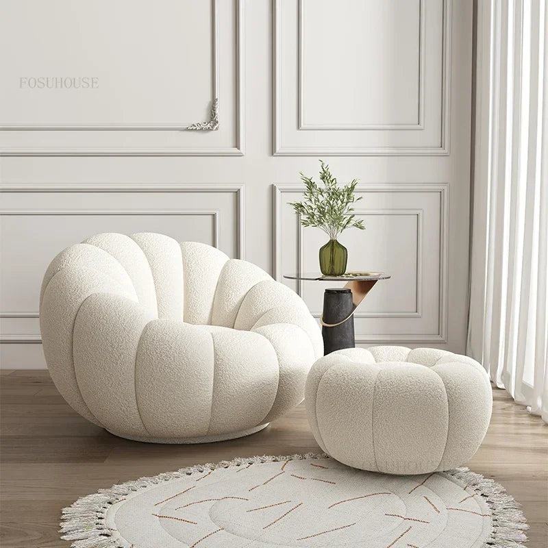 Nordic Fabric Living Room Chairs
