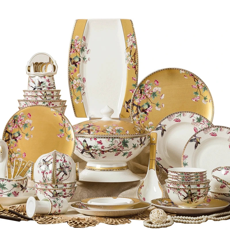 Tporcelain Nordic enamel tableware set