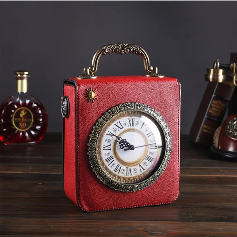 Portable Creative Clock Messenger bag
