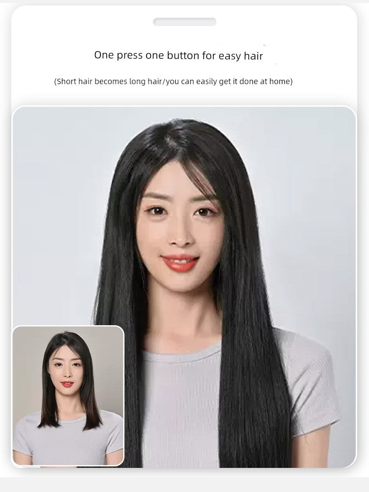 Real Hair Piece Women's Waig Set