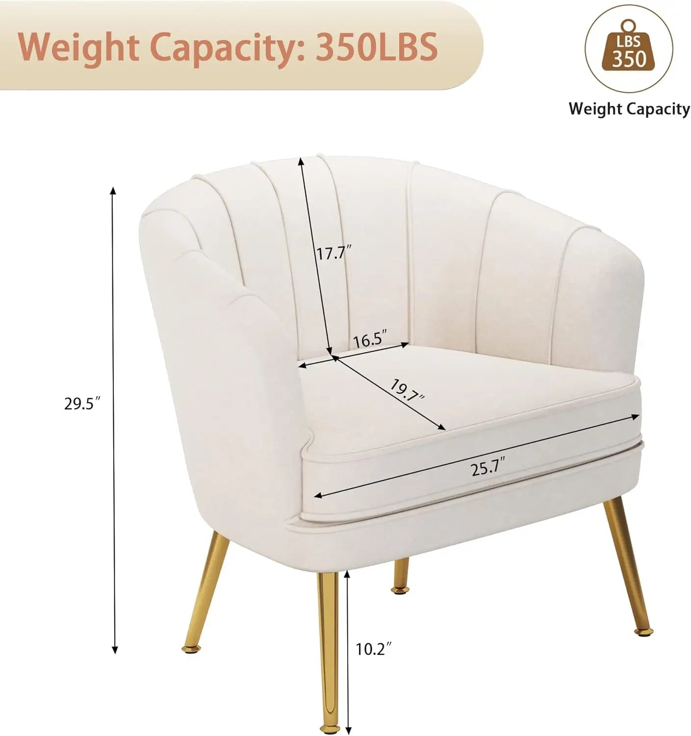 Upholstered Modern Single Sofa Side Chair