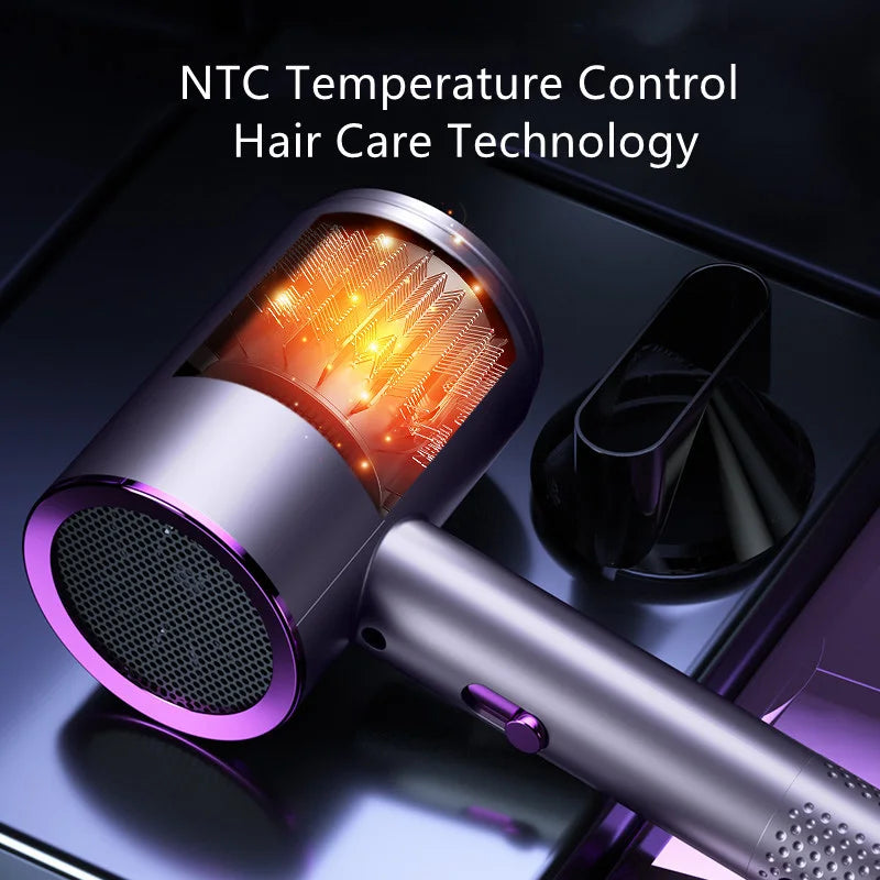 Electric Hair Dryer High-Speed Electric Turbine Airflow Hot/Cold Wind Hair Dryer