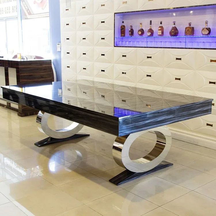 Marble design billiard mid century deluxe Table