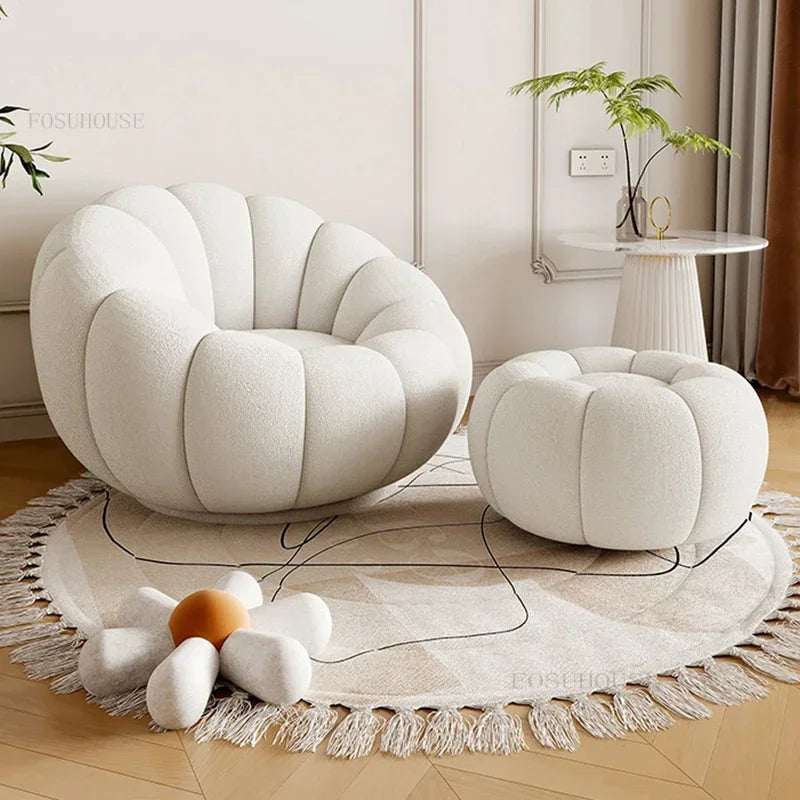 Nordic Fabric Living Room Chairs