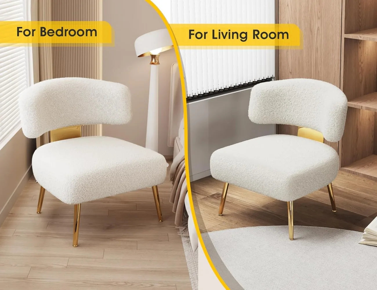 Oversized Sherpa Boucle Accent Chair