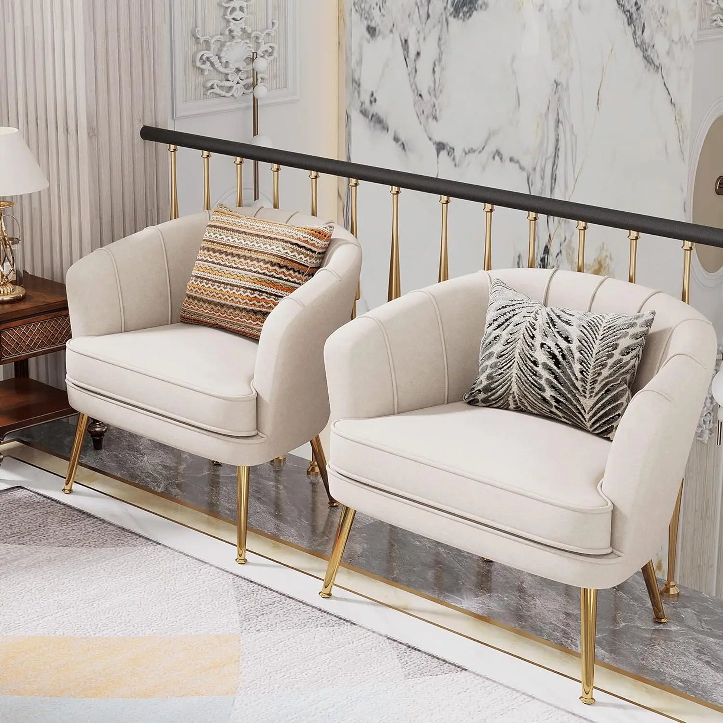 Upholstered Modern Single Sofa Side Chair