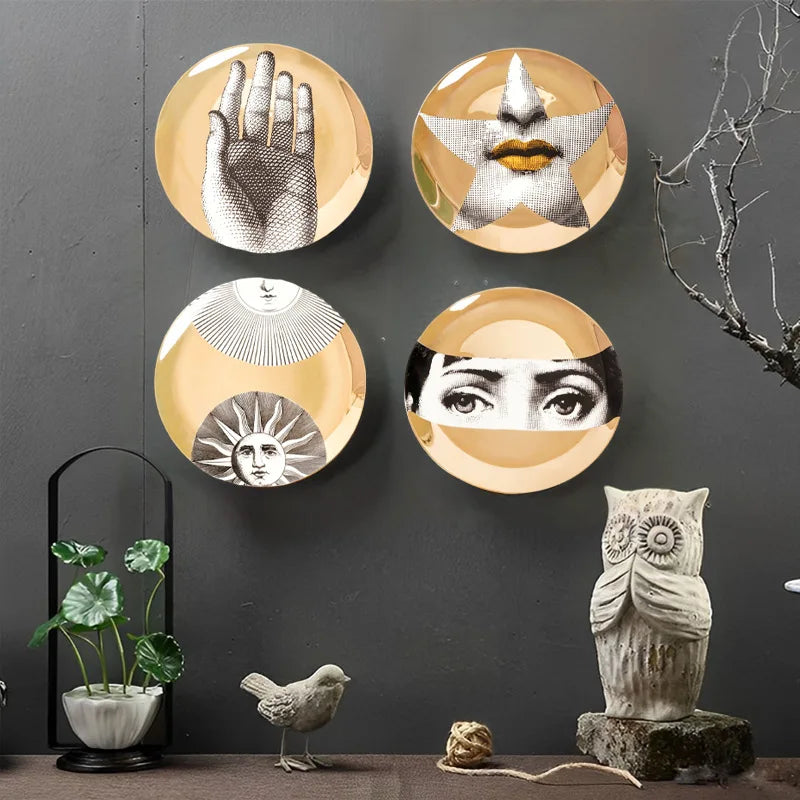 Creative Gold Plates Dishes