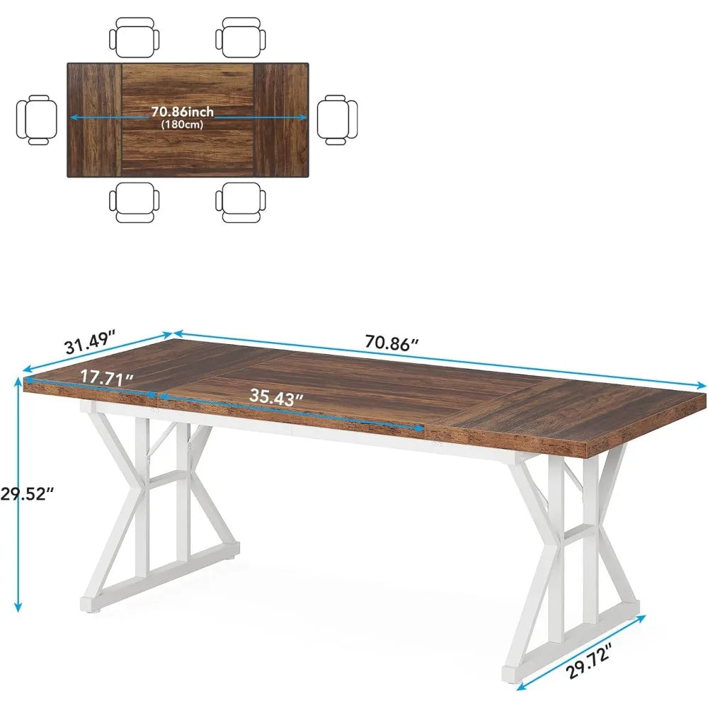 Rectangular Wooden Dining Table