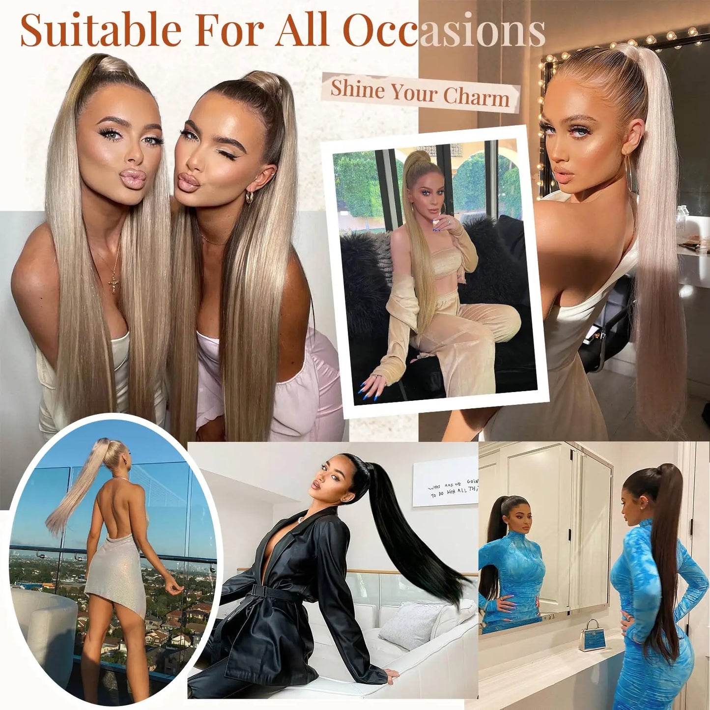 AZQUEEN Ponytail Synthetic Hair Extensions