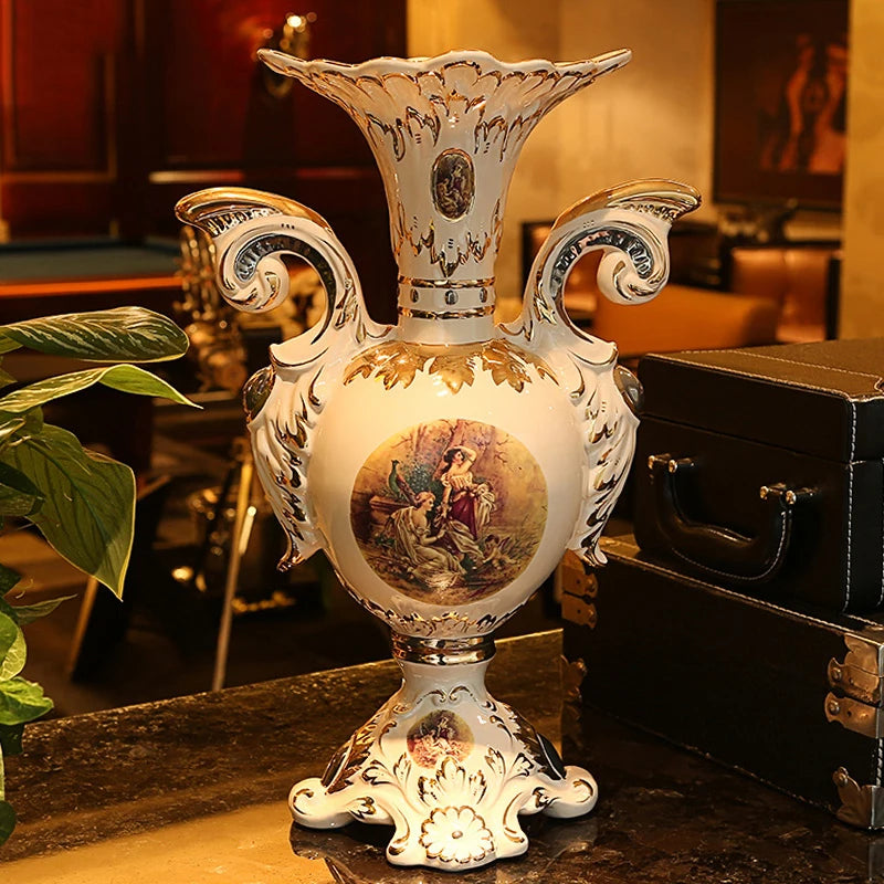 Ceramics European Style Flower Vase