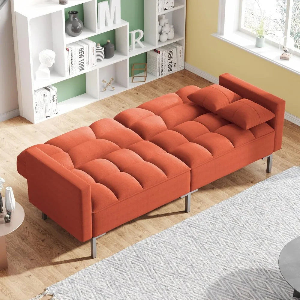 Convertible Upholstered Sofa Couch Bed