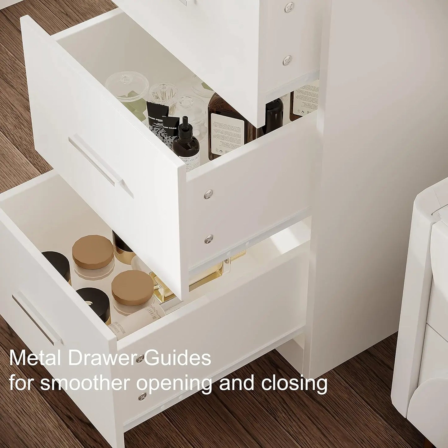 Makeup Vanity Table with Lighted Mirror