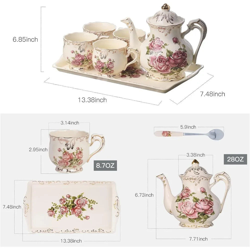 Tea Set Serving Tray