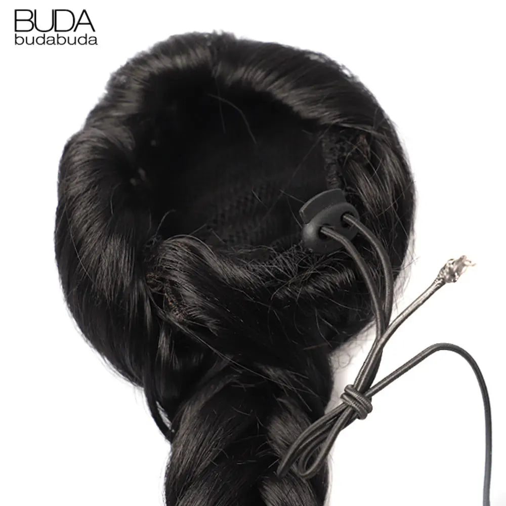 Synthetic Hair Braided Fishtail Ponytail Clip In Hair Extension